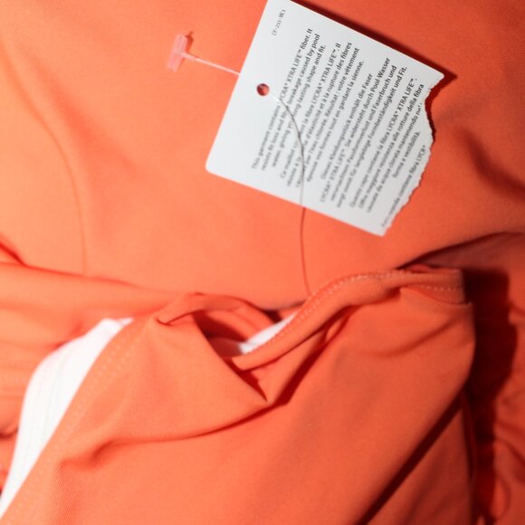 Land's End Coral Chlorine Resistant Underwire Tankini Swimsuit Top Size 10 - Picture 9 of 9